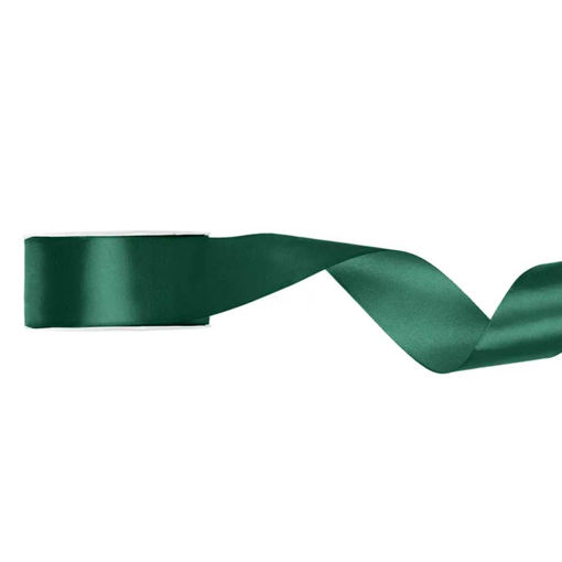 Picture of SATIN RIBBON BOTTLE GREEN 25MM PER METRE